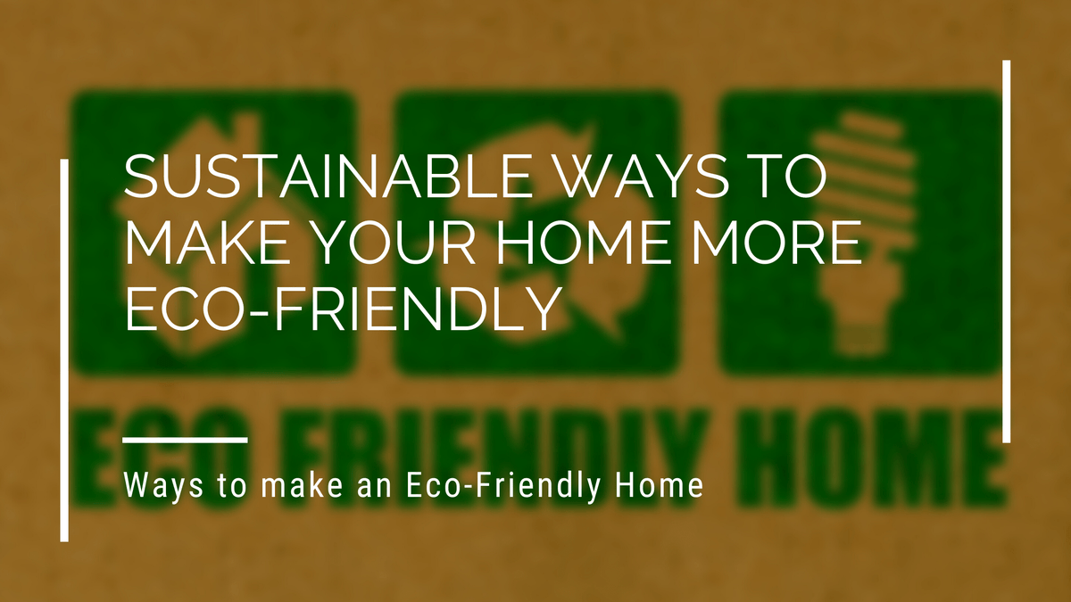 Sustainable Ways To Make Your Home More Eco-Friendly – Eco Bravo