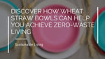 Discover How Wheat Straw Bowls Can Help You Achieve Zero-Waste Living