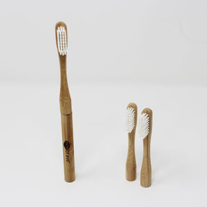 
                  
                    Bamboo Toothbrush with Case + 2 Replacement Heads
                  
                