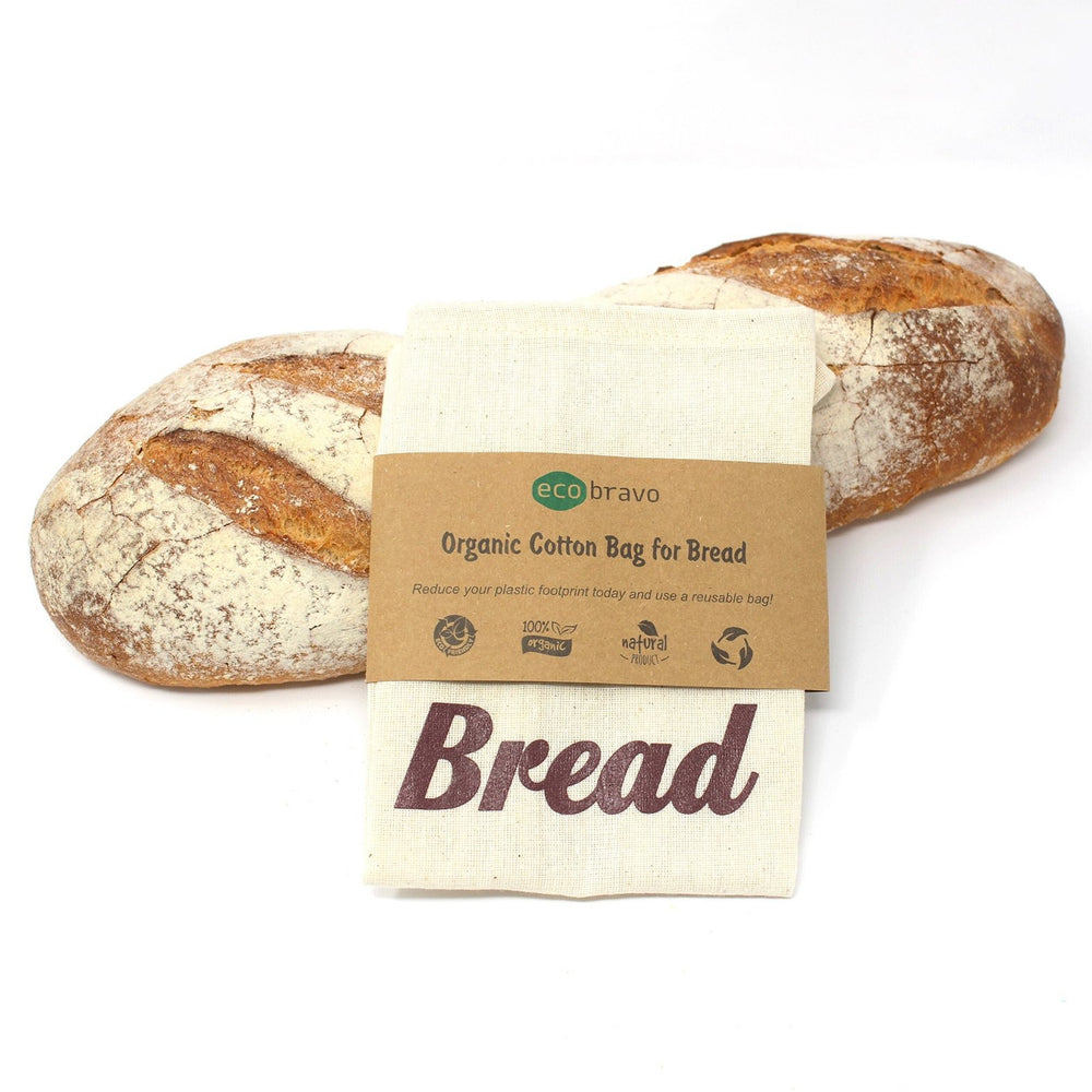 100% Organic Cotton Bread Bag from Natural Fabric