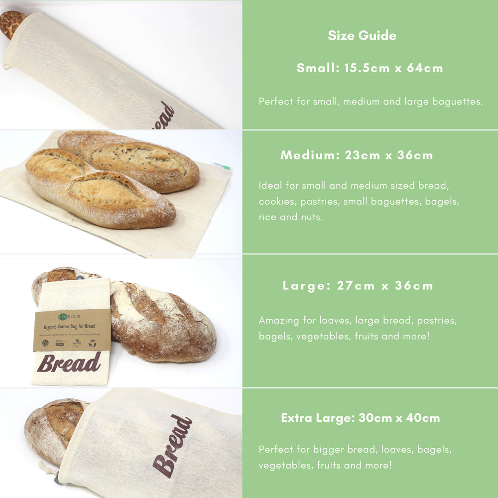 
                  
                    100% Organic Cotton Bread Bag from Natural Fabric
                  
                