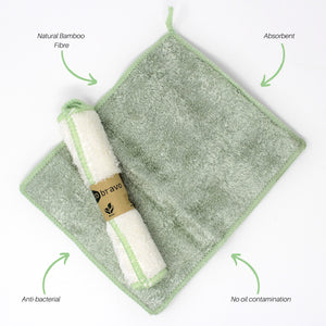 Reusable Bamboo Fibre Kitchen Cleaning Cloths