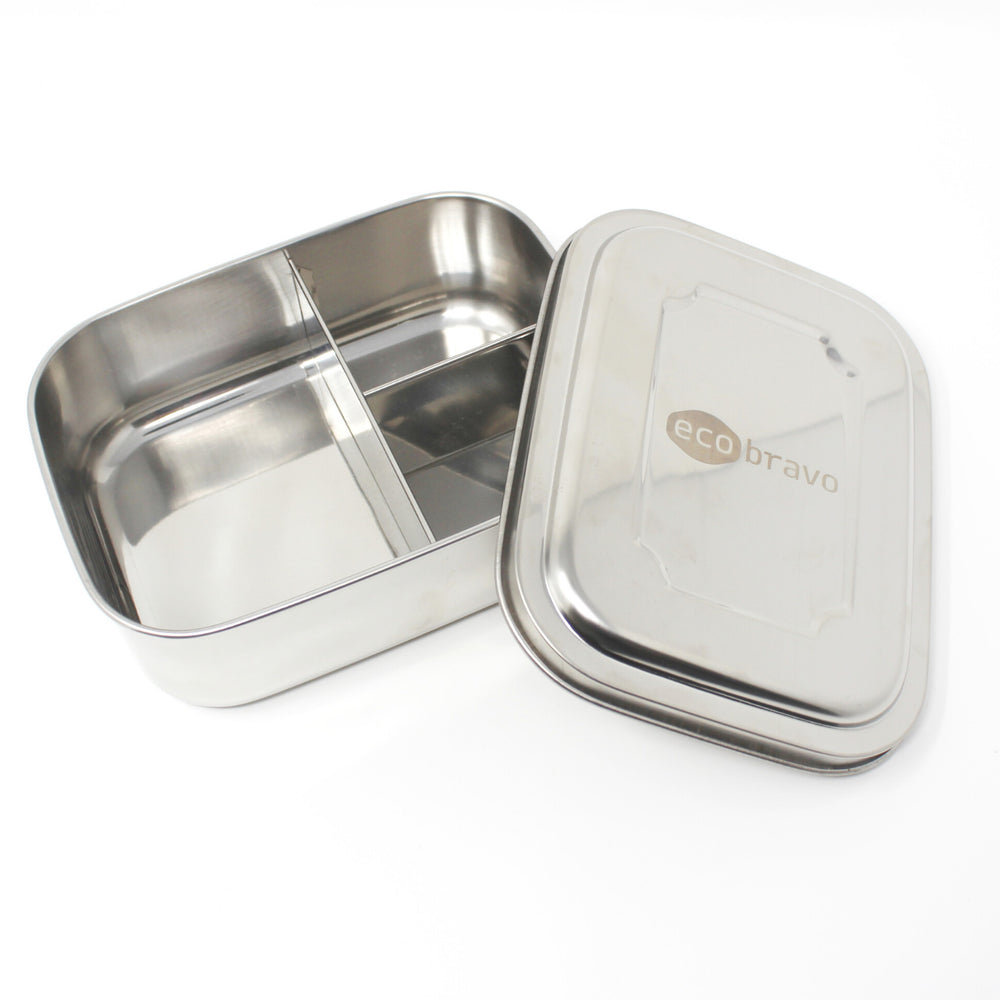 
                  
                    Stainless Steel Lunchbox Set with Reusable Cutlery and Bag (3 Compartments)
                  
                